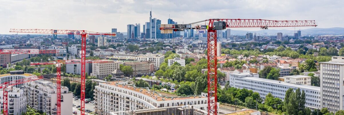 Building construction site in Frankfurt am Main