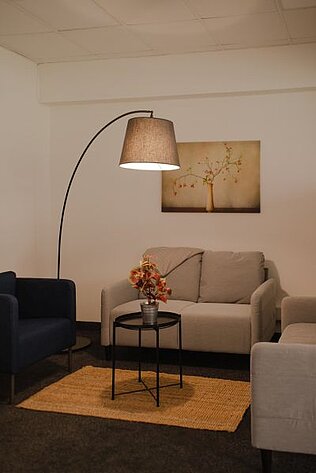 Eine Sitzecke im Coworking Space